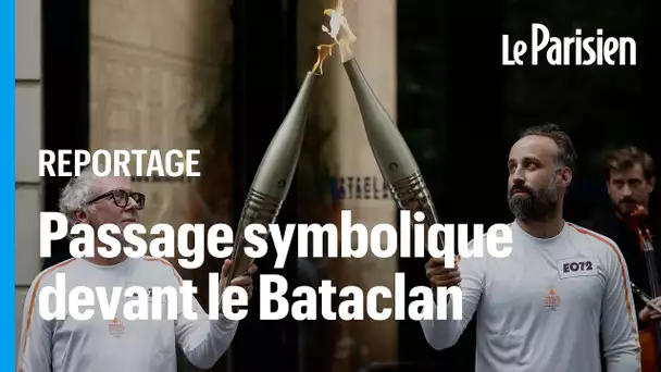 Arthur, rescapé du 13 novembre, a porté la flamme olympique devant le Bataclan