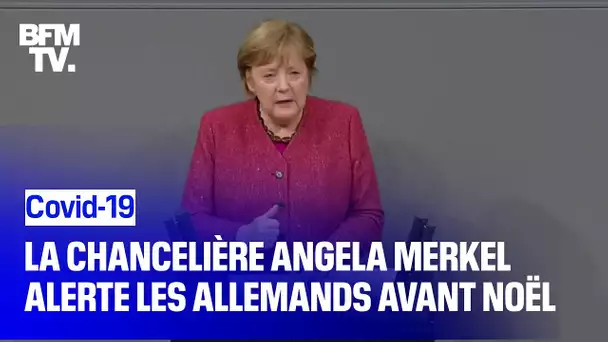 Angela Merkel s'inquiète et alerte la population à l'approche de Noël