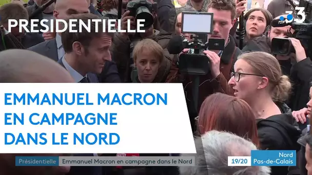Présidentielle : Emmanuel Macron en campagne dans le Nord au lendemain du premier tour.