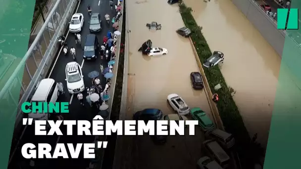 Inondations en Chine: stupeur et dévastation à Zhengzhou, la pluie menace toujours