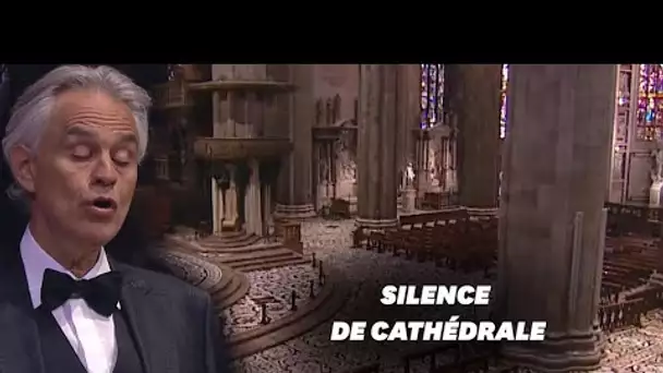 Pour Pâques, Andrea Bocelli chante dans le Duomo de Milan vide
