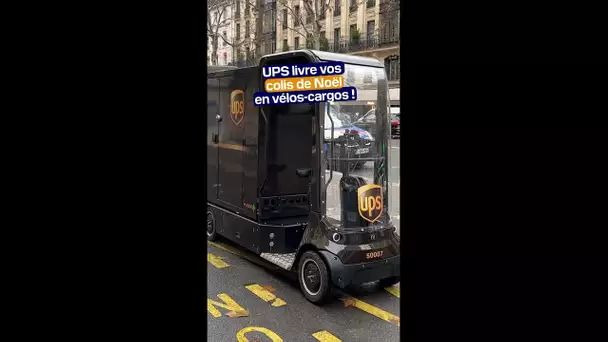 UPS livre vos colis de Noël en vélos-cargos