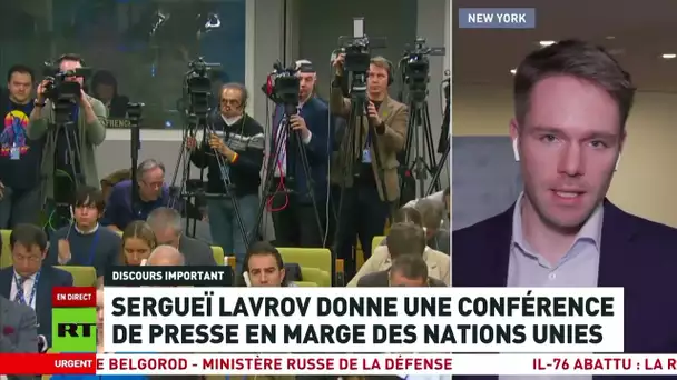 Conférence de presse de Lavrov à l'ONU