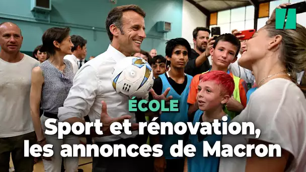 Terrains de sport, rénovation… Emmanuel Macron débloque des millions pour l’éducation