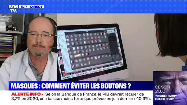 Masques: comment éviter les boutons ? BFMTV répond à vos questions