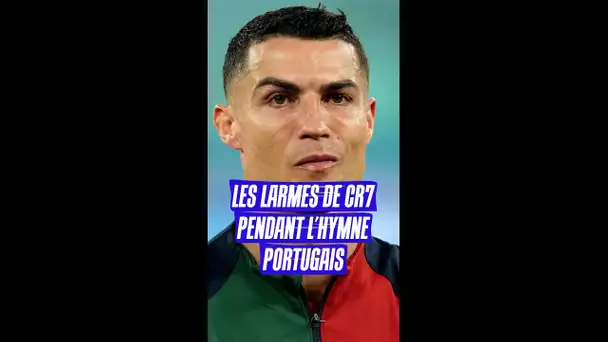 Les larmes de Cristiano Ronaldo pendant l'hymne portgais ❤️ #shorts