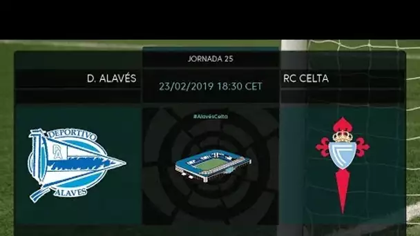 Calentamiento D. ALavés vs RC Celta