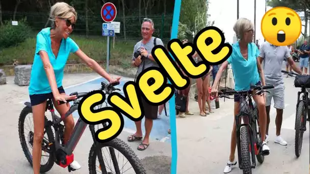 Brigitte Macron ce sport insoupçonné qu’elle pratique en vacances… Parfait pour être en forme .....