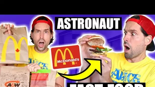 JE TRANSFORME DU FASTFOOD EN NOURRITURE D'ASTRONAUTE - HUBY