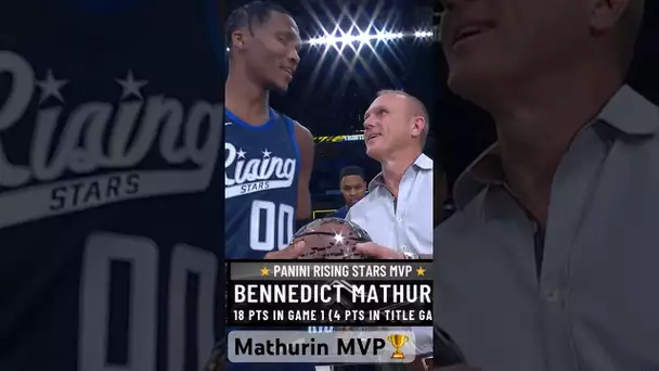 Bennedict Mathurin Is The MVP Of The 2024 #PaniniRisingStars Tournament! 🔥🏆| #Shorts