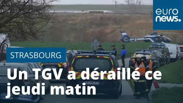Un TGV déraille près de Strasbourg faisant 21 blessés