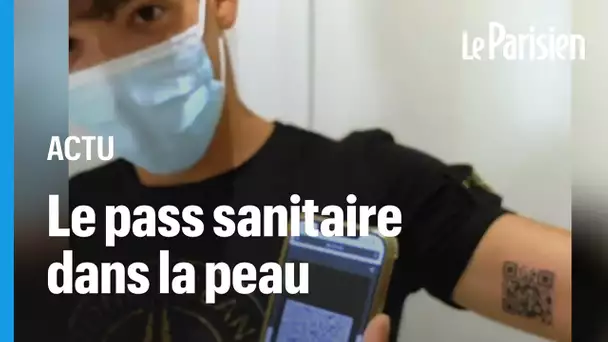 Pass sanitaire : un étudiant italien se fait tatouer son QR code sur le bras