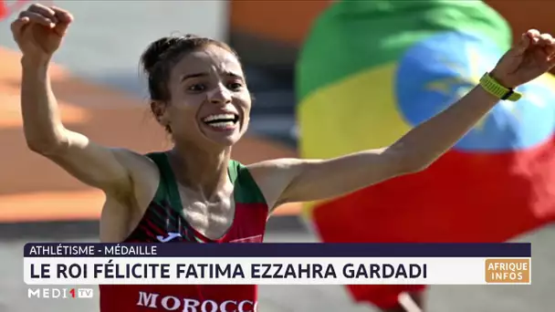 Le Roi Mohammed VI félicite Fatima Ezzahra Gardadi pour sa médaille aux mondiaux d’athlétisme