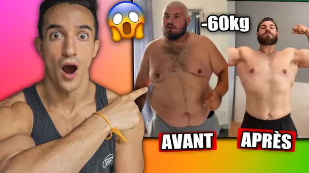 IL PERD 60KG EN 1AN ! INCROYABLE TRANSFORMATION !