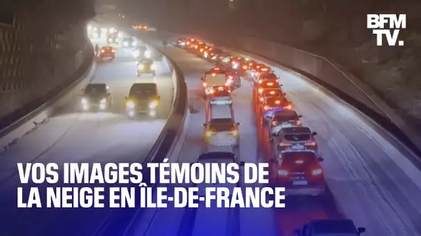 Versailles, Saclay, autoroute A13... Vos images témoins de la neige en Île-de-France