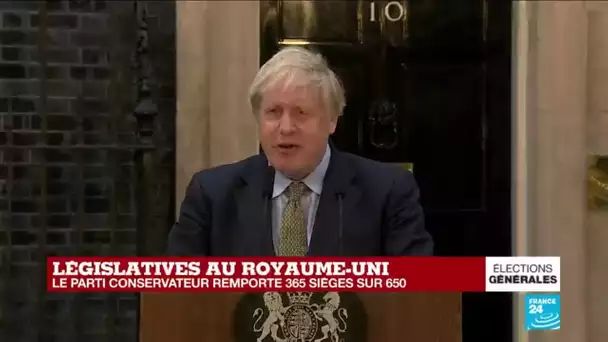 REPLAY - Royaume-Uni : Boris Johnson s'exprime après la victoire des conservateurs aux législatives