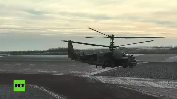 Conflit en Ukraine : les appareils Ka-52 russes en action