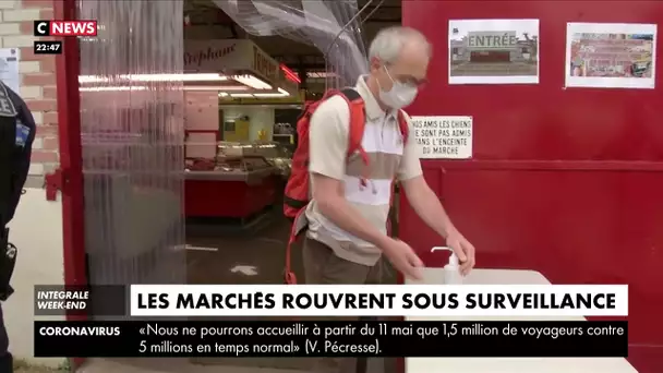 Les marchés alimentaires rouvrent sous surveillance