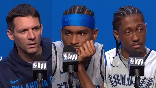 Oklahoma City Thunder Speak Before Game 5 NBA Finals | June 15, 2025