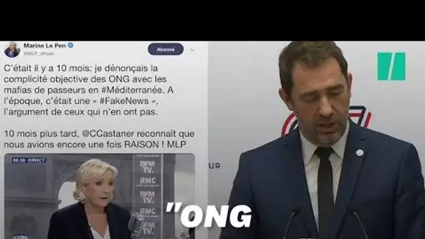 Pour Le Pen, Castaner donne enfin raison au RN sur les migrants