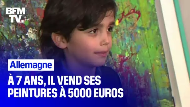 À seulement 7 ans, Mikail Akar est l’un des plus jeunes artistes peintres d’Allemagne