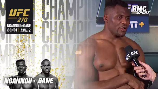 EXCLU / UFC 270 : "Je combats pour la liberté, l'indépendance", lance Ngannou après son succès