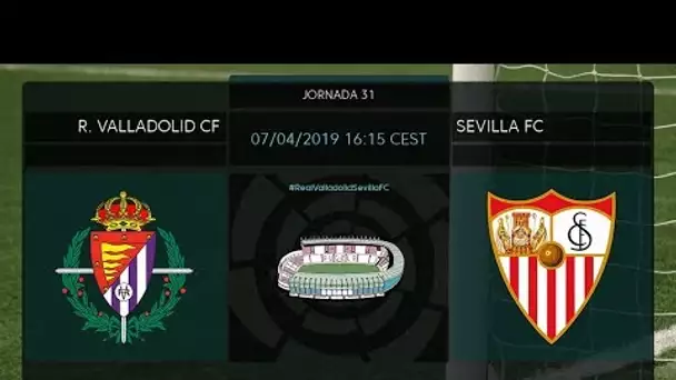 Calentamiento R. Valladolid CF vs Sevilla FC