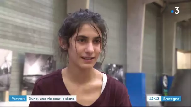 Championne de France de street, la finistérienne Dune Kerisit talent du skate
