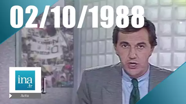 20h Antenne 2 du 02 octobre 1988 | Manifestations au Chili | Archive INA
