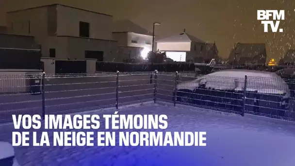 Caen, Cabourg, Sarceaux... Vos images témoins de la neige en Normandie dans la nuit de ce mardi