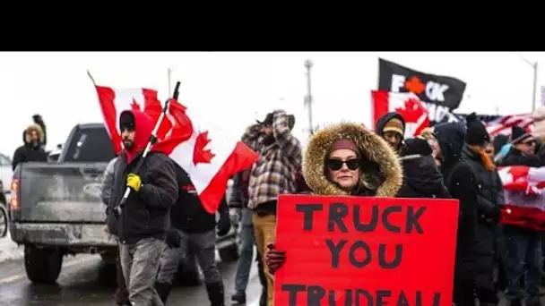 Canada : démonstration de force à Ottawa des camionneurs contre les mesures sanitaires