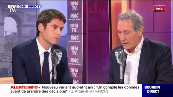 Gabriel Attal rend hommage à l'équipe de RMC et BFMTV,