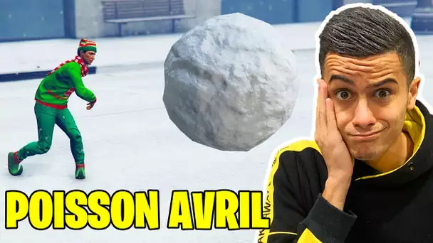 NEIGE DE RETOUR : POISSON D'AVRIL ROCKSTAR !