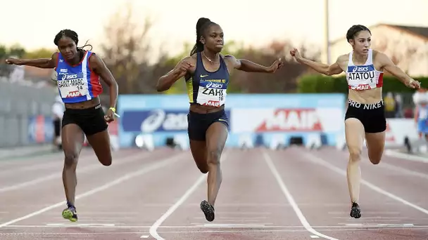 Albi 2020 : Finale 100 m F (Carolle Zahi en 11''28)