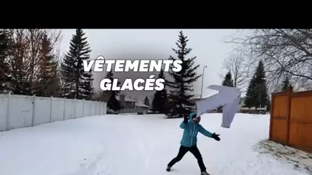 À Calgary, il fait si froid qu'on peut jouer au frisbee avec ses vêtements