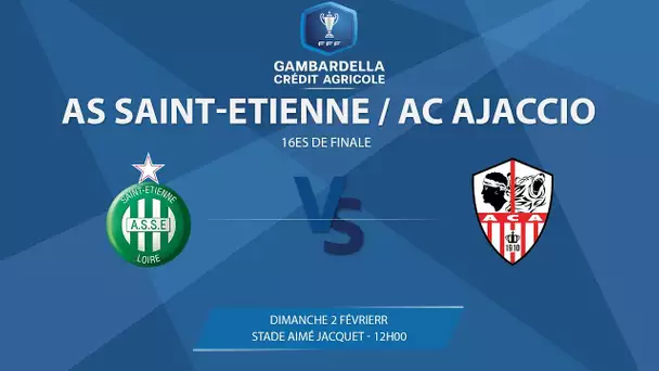 Coupe Gambardella, dimanche 2 février : AS Saint-Etienne-AC Ajaccio en direct à 12h00