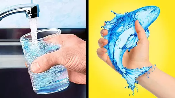 18 ASTUCES AVEC DE L’EAU POUR LES ENFANTS