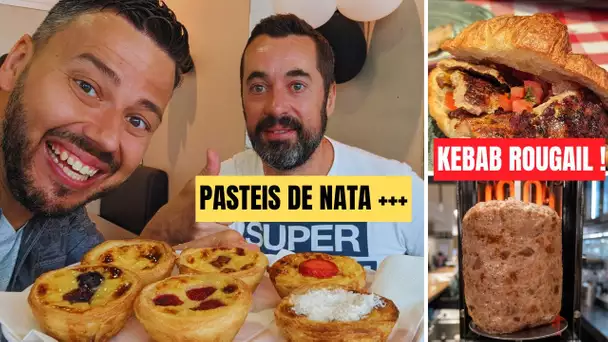 Une BROCHE de KEBAB "ROUGAIL" + des PASTEIS de NATA INCROYABLES !