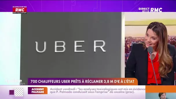 Info RMC - 700 chauffeurs Uber réclament 3,8 millions d'euros de TVA à l'Etat