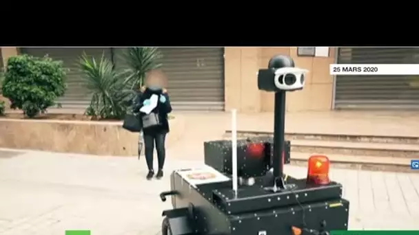 Tunisie : des robots patrouillent dans les rues pour assurer le confinement