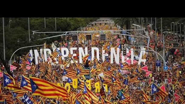 La "Diada" d'indépendantistes catalans revigorés par les tractations gouvernementales