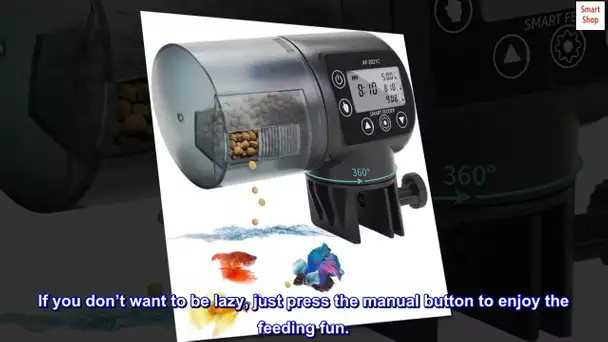 Automatic Fish Feeder for Aquarium - Easy Programmable Fish Feeder Automatic Dispenser for Turtle