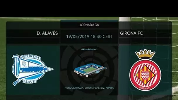 Calentamiento D. Alavés vs Girona FC