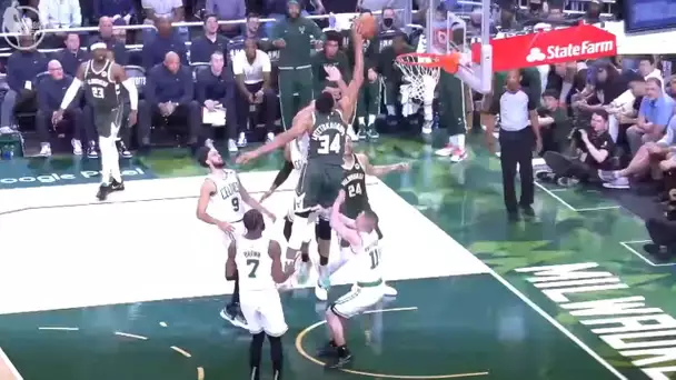 Giannis Throws Down MEAN And-1 Dunk In Game 6