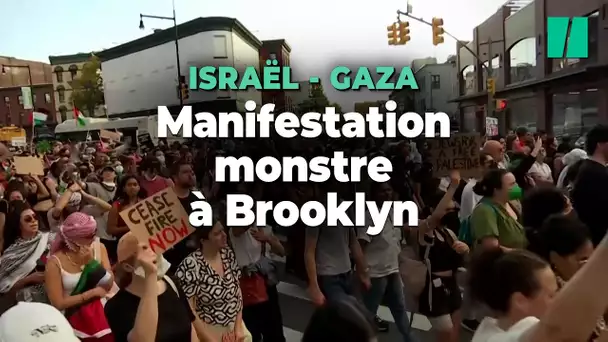 À Brooklyn, une marée humaine contre les bombardements israéliens à Gaza