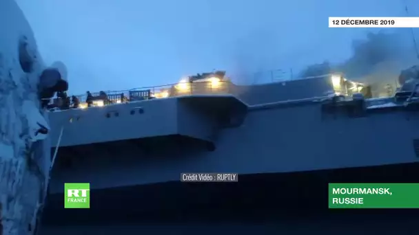 Un incendie s'est déclaré à bord du porte-avions russe Amiral Kouznetsov
