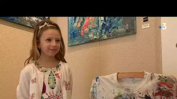 Villefranche-sur-Mer : rencontre Giulia Pintea,  une artiste peintre de 8 ans