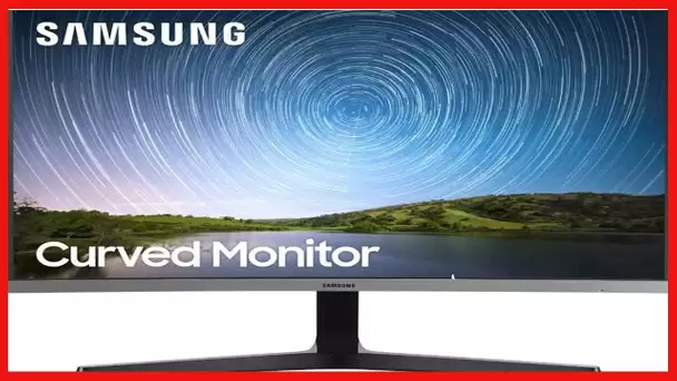 SAMSUNG 27-Inch CR50 Frameless Curved Gaming Monitor (LC27R500FHNXZA) – 60Hz Refresh, Computer