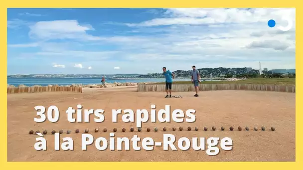 Pétanque. Le défi de Tanguy : enchaînement de 30 tirs rapides à la Pointe-Rouge