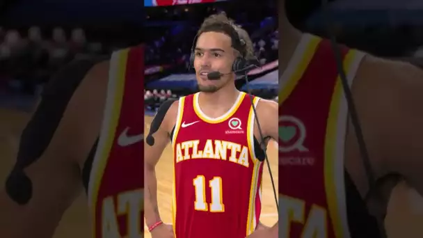 🧊 Trae Spreading Positive Vibes on Hawks Comeback Win | #shorts